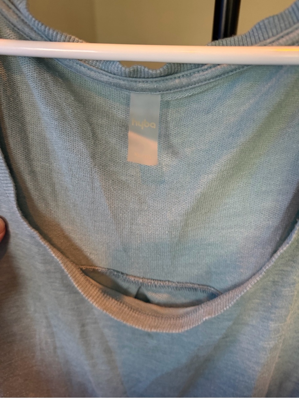 Women’s Light Blue Scoop Neck Tank Top - Picture 2 of 3
